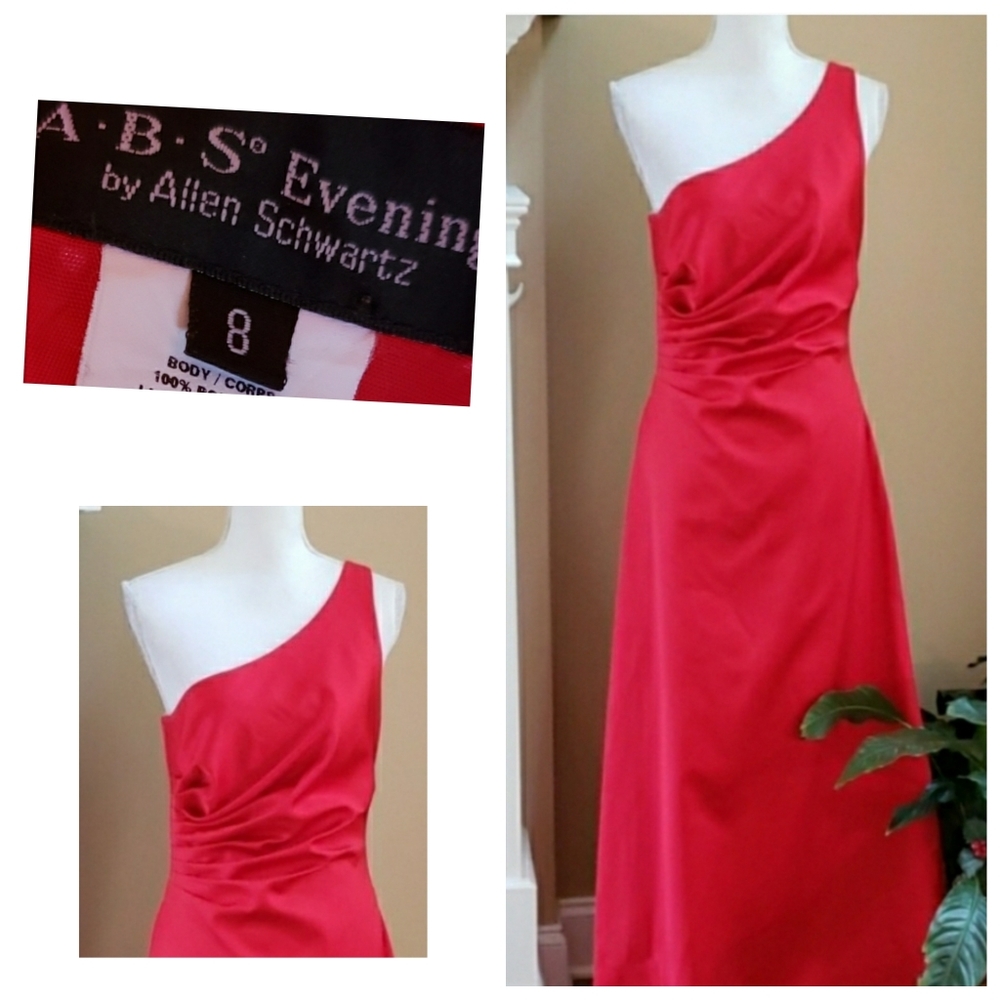 A.B.S. by Allen Schwartz one shoulder gown